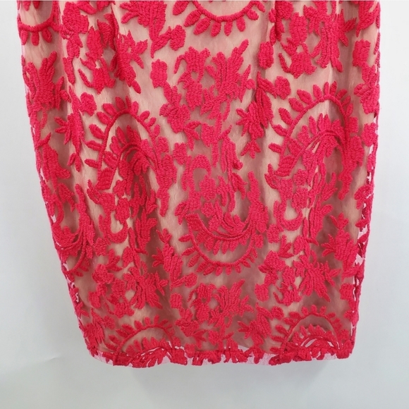 Adrianna Papell Floral Lace Sheath Dress - Picture 5 of 8
